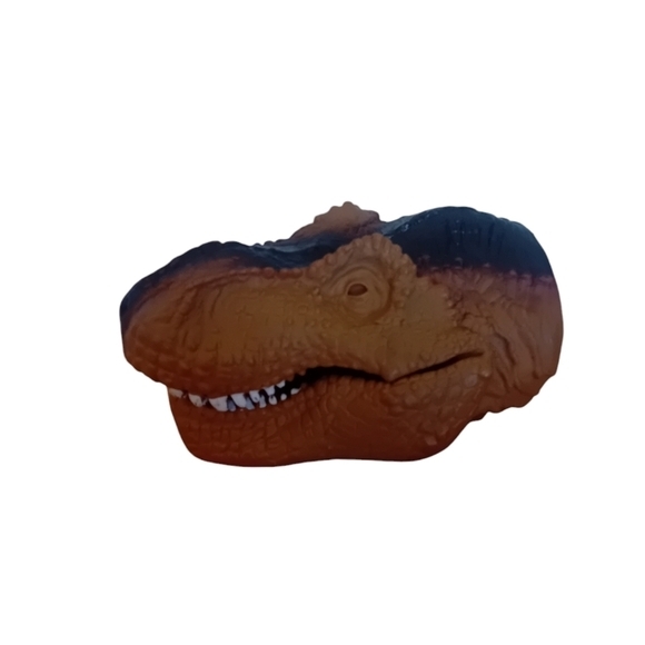 Vintage Y2K 2000s Tan Dinosaur Hand Puppet Kids‎ Dinos Prehistoric - Picture 1 of 7